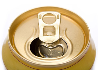 close up of an opened tin can