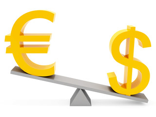 balance euro and dollar