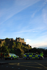 Edinburgh Castle and Police