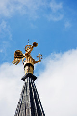 Fototapeta na wymiar Angel on the dome