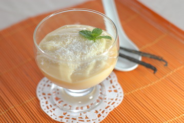 dessert à la vanille