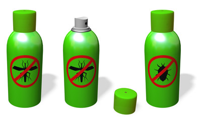 ANTI-MOSQUITO  AND ANTI-BUG SPRAY. OPEN AND CLOSE.