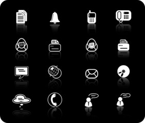 Miscellaneous office and communication vector icons