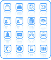 Miscellaneous office and communication vector icons