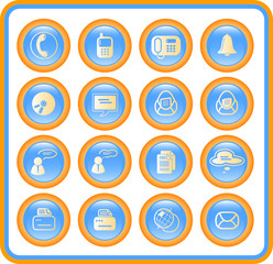 Miscellaneous office and communication vector icons