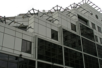 Obraz premium side of stepped office building