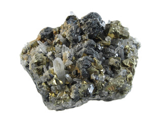 Pyrite and quartz