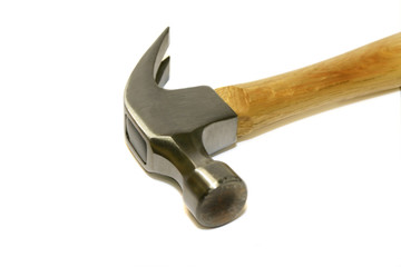 an isolated hammer on a white background