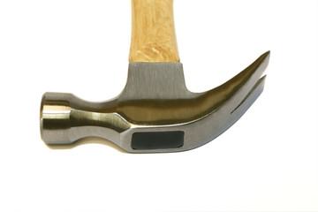 an isolated hammer on a white background