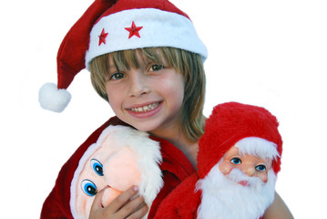 enfant et Père-Noël