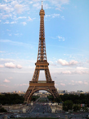 Obraz premium Eiffelturm Paris im Abendrot