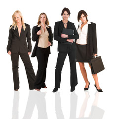 A group of young modern businesswoman  - 3889883
