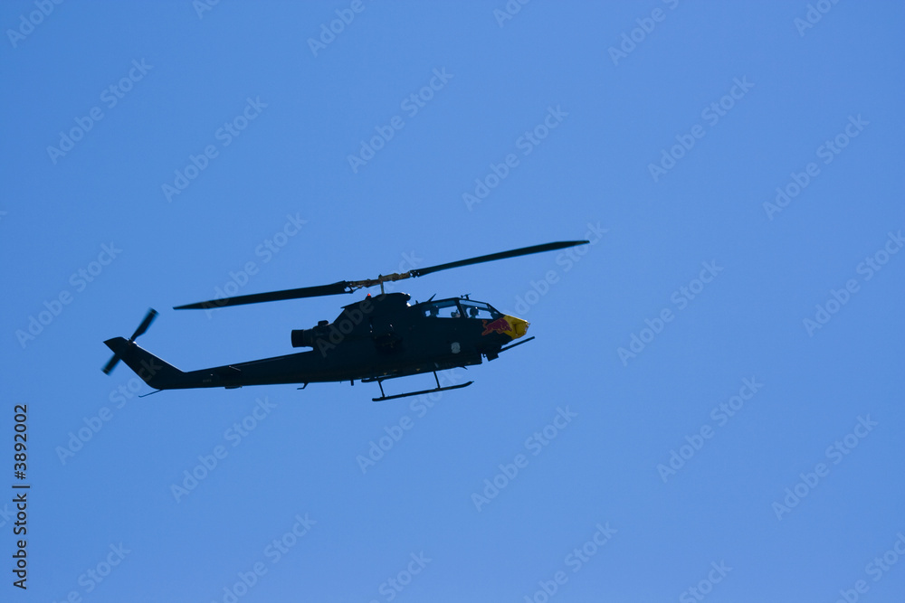 Wall mural attack helicopter at the airshow