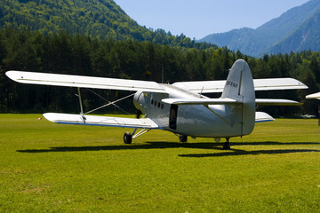 Biplane An-2 (Antonov) in the airshow