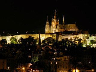 Night Prague. Old city.