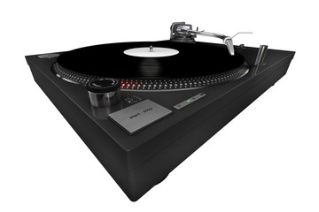 A 3d rendered technics-style turntable