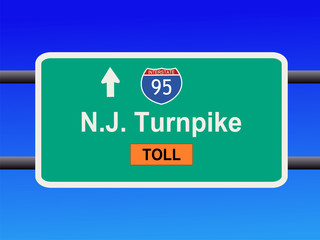 New Jersey Turnpike sign