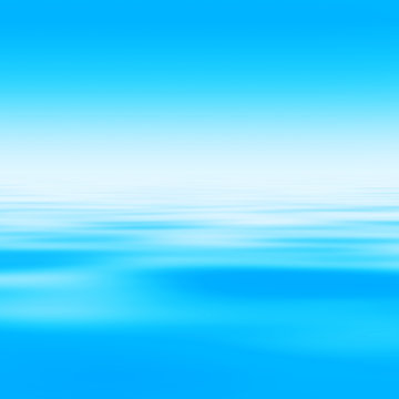 bright sky at morning with water surface (blank space for text)