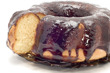 series object on white - food - biscuit pie