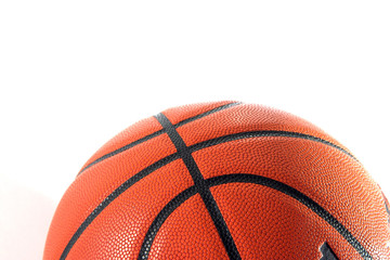 Fototapeta premium Basketball closeup isolated on white