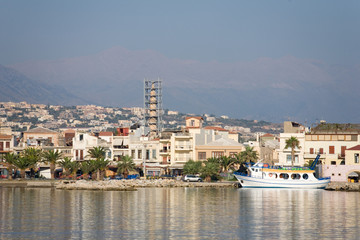 A photo of a port in Rethymno, Crete