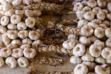 Garlic on a market in the south of France