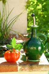 huile d'olive et tomate