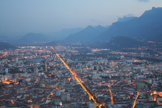 Grenoble vu de la bastille