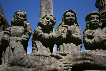 Obraz premium Personnages du calvaire de Saint-Thégonnec (Finistère)