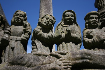 Personnages du calvaire de Saint-Thégonnec (Finistère)