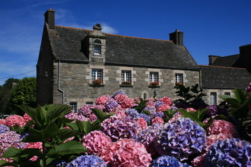 Maison bretonne à Saint-Thégonnec (Bretagne)