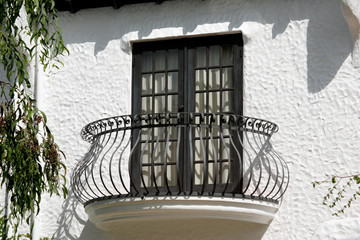 A Spanish style balcony