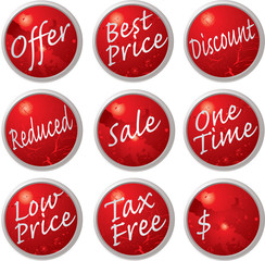 shop buttons red