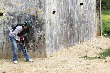 fille paintball