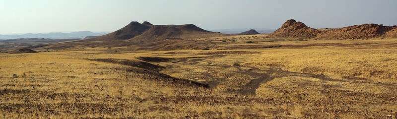 Grands espaces déserts du Damaraland - Namibie