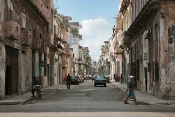 Gordijnen Havana city afternoon Cuba 2007 © Alexander Y