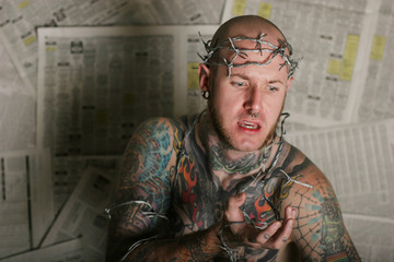 Sexy tattoo man