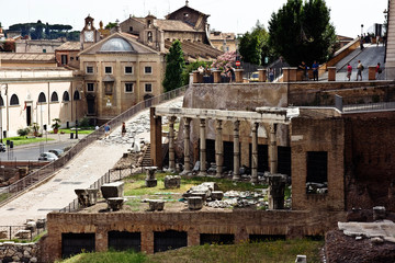 The ruins of the Roman forum