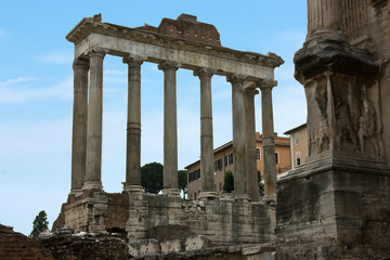 Obraz premium The ruins of the Roman forum