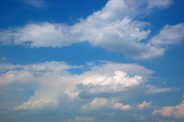 Blue sky with fine clouds