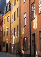 Fototapeta na wymiar gamla stan stockholm street 02