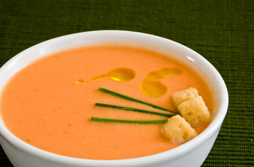 Gazpacho is cold soup typical Spanish cream 