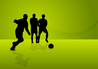 Background soccer player