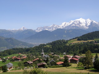 village de cordon et mont blanc