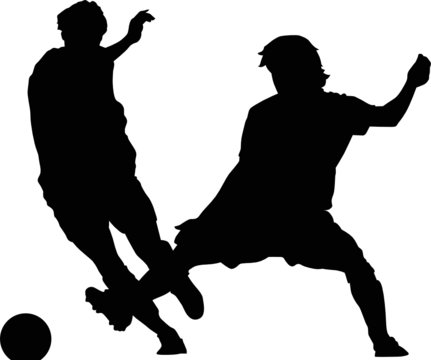 Sport silhouette - Soccer players