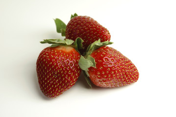 Three Strawberries