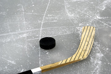 Hockey Stick and Puck