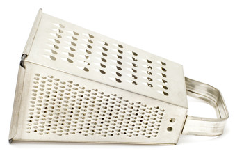 series object on white - kitchen utensil - Metal grater