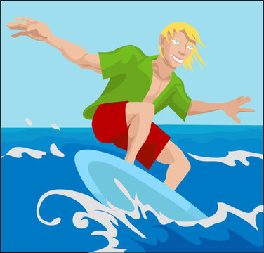  a surfer surfing a wave