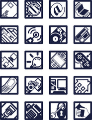  Square Internet Computing Icons